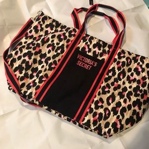 Victoria secret large tote with strap